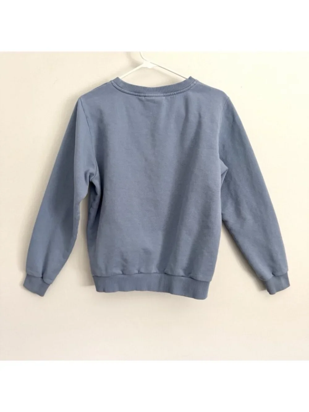 Fjallraven Logo Sweater Blue Crewneck Sweatshirt Orange Logo Women’s Size Small